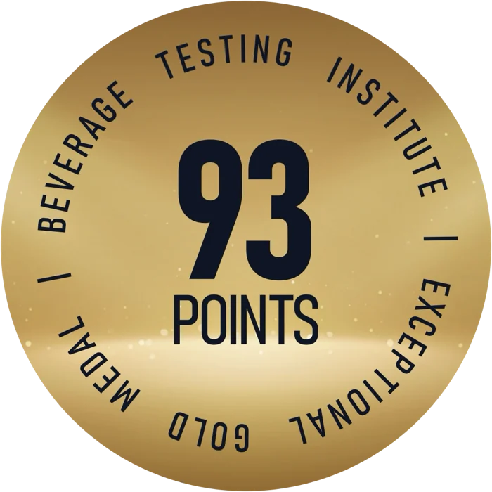 Beverage Testing Institute gold medal, 93 points