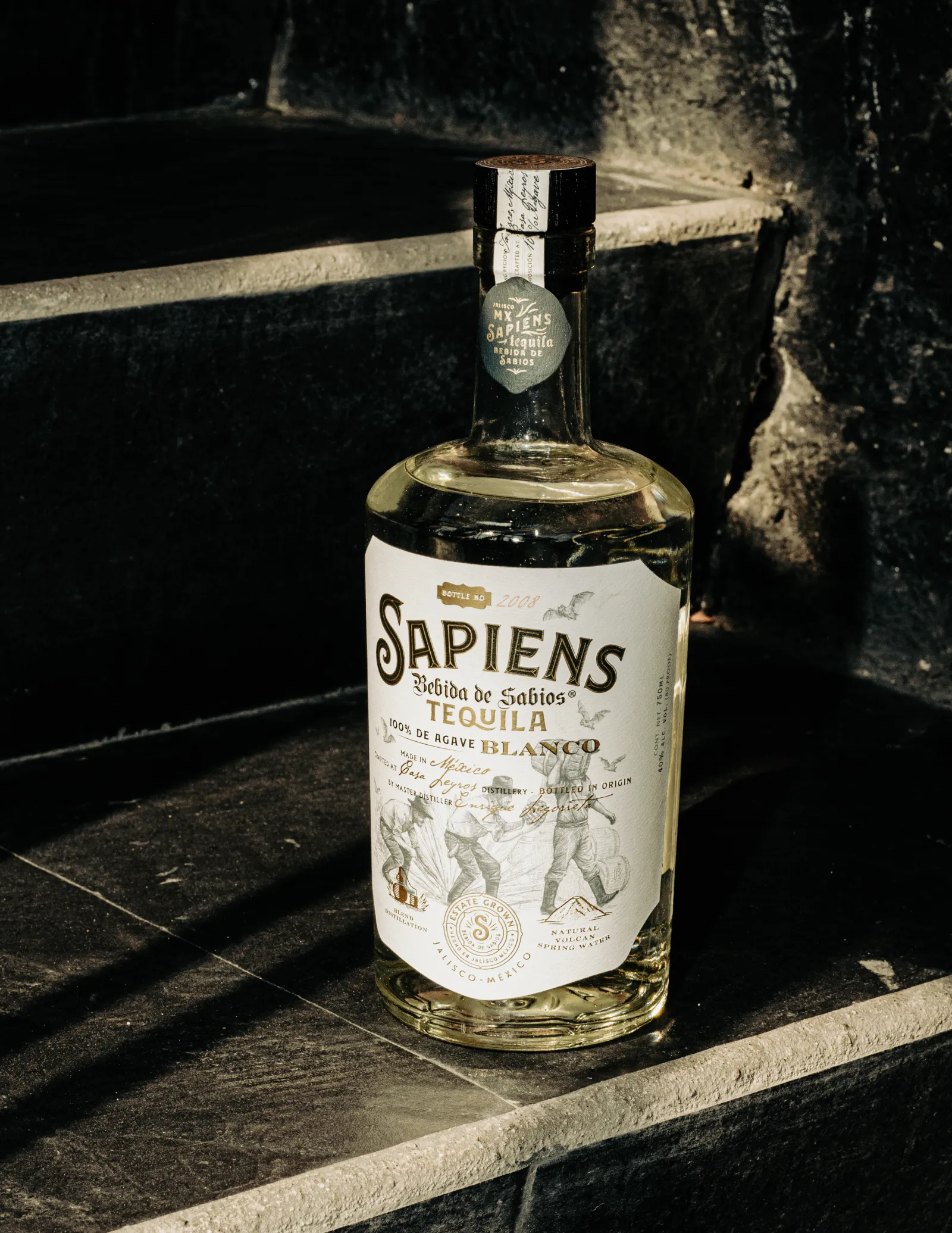 Sapiens tequila served